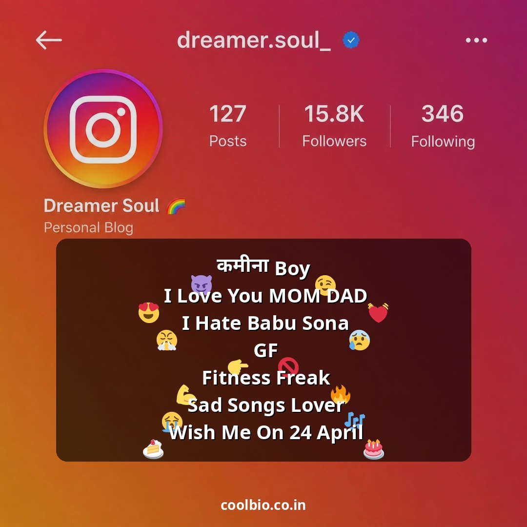 broken bio for instagram