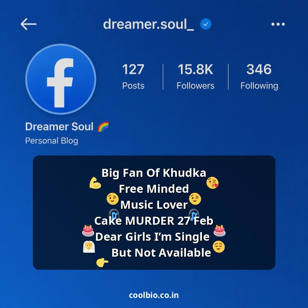 facebook bio for boys