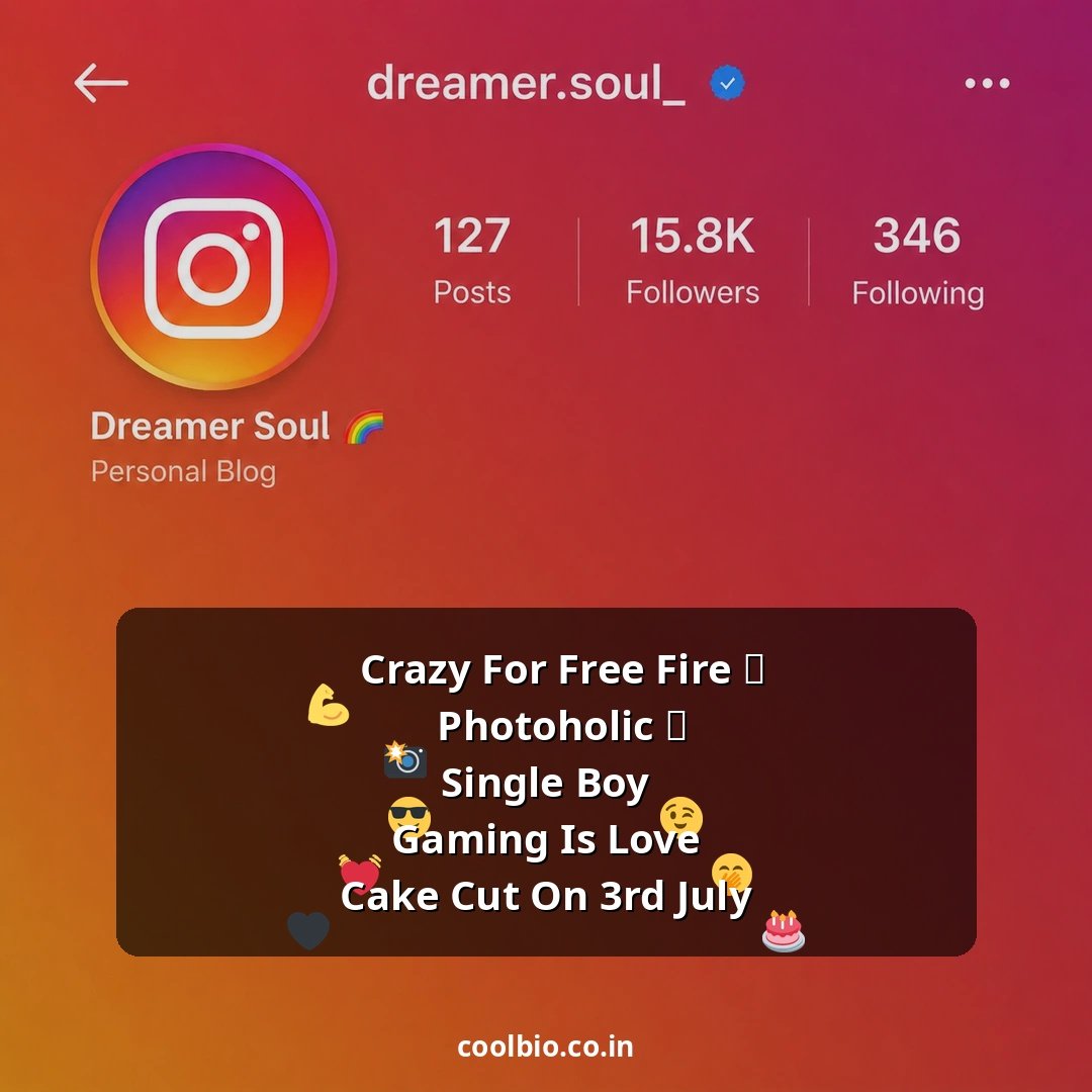 free fire bio for instagram