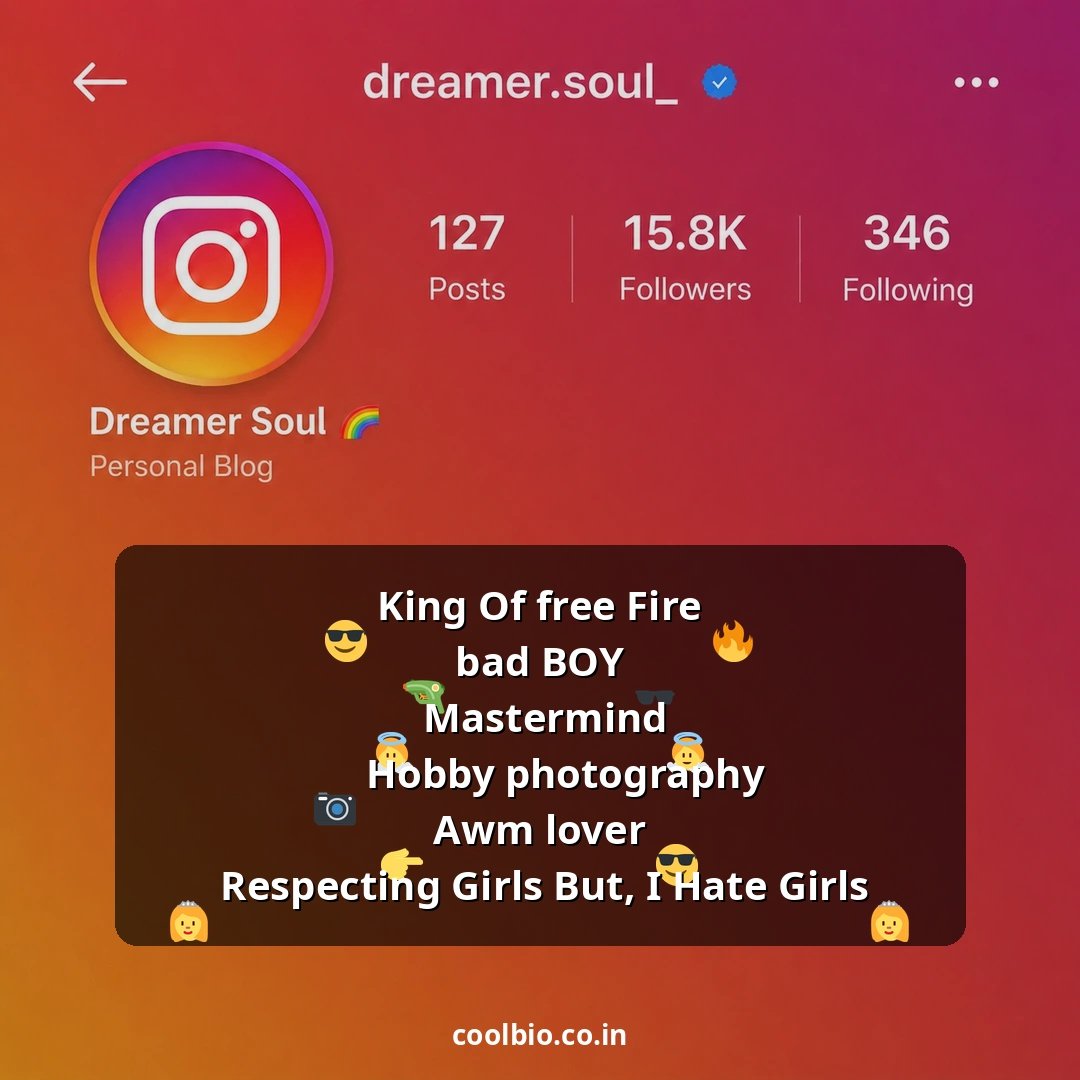 free fire bio for instagram