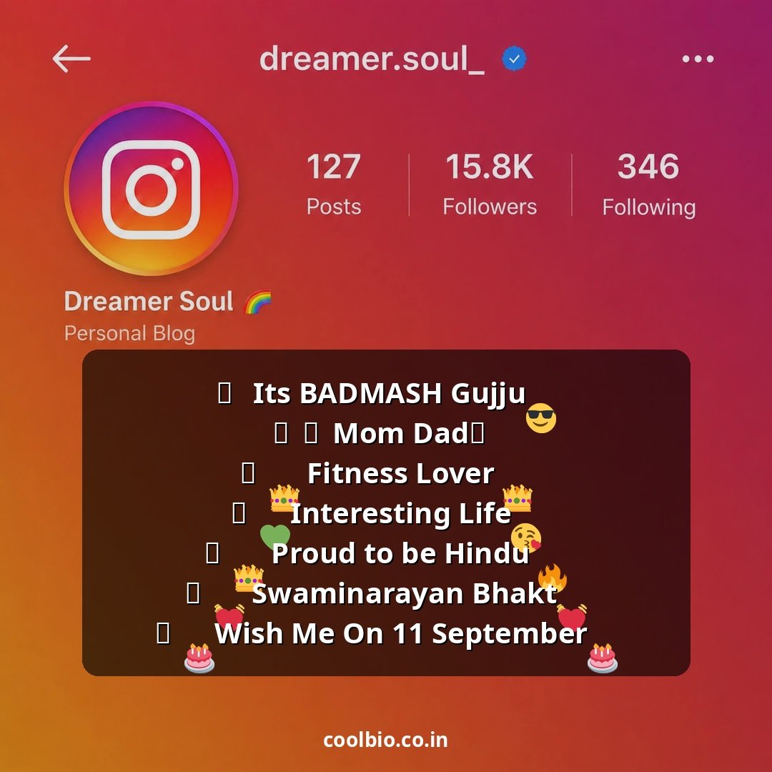 hindu bio for instagram