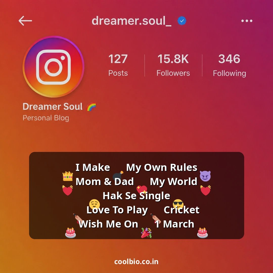 instagram bio