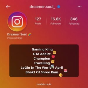 instagram bio