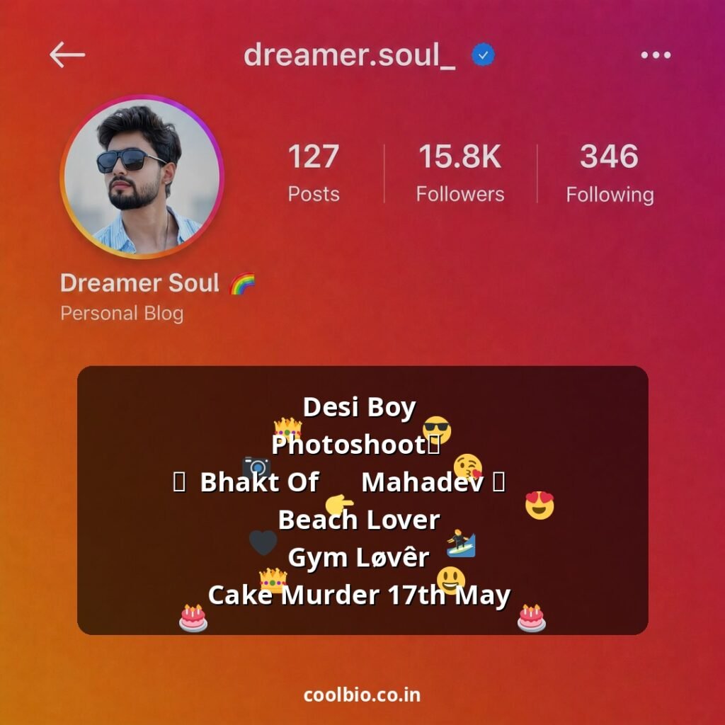 instagram bio for boys