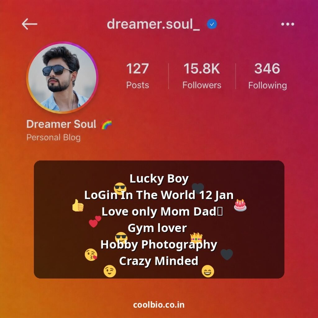 instagram bio for boys