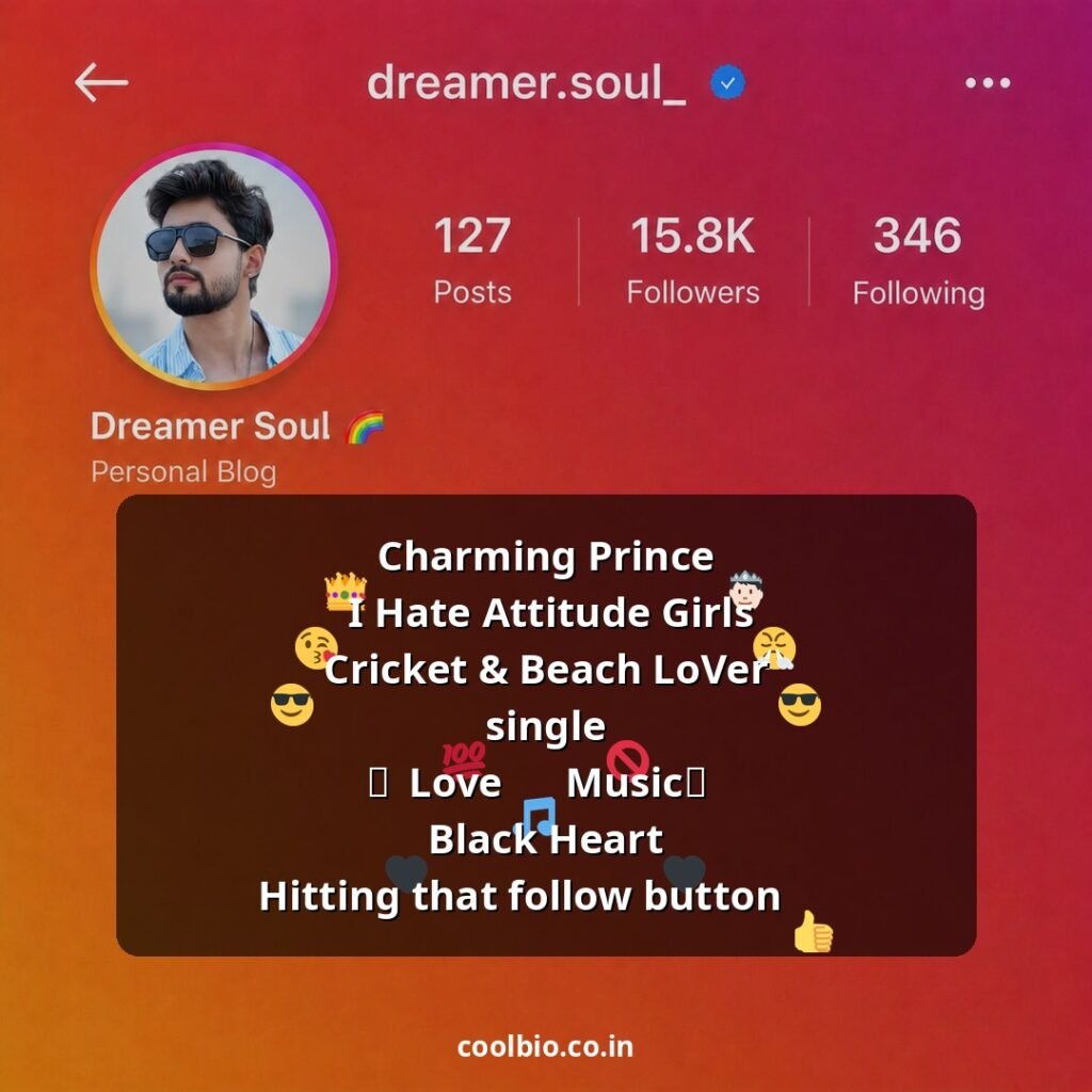 instagram bio for boys