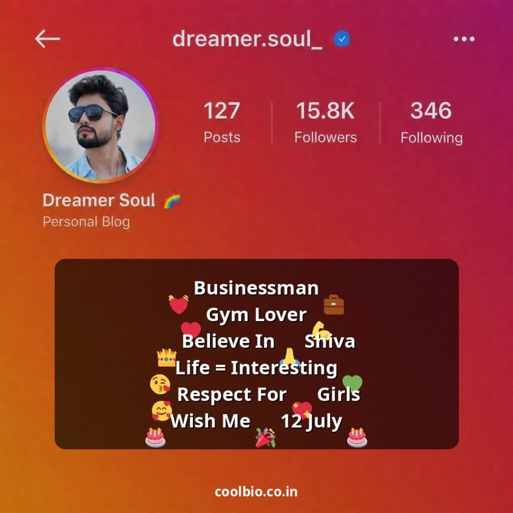 instagram bio for boys