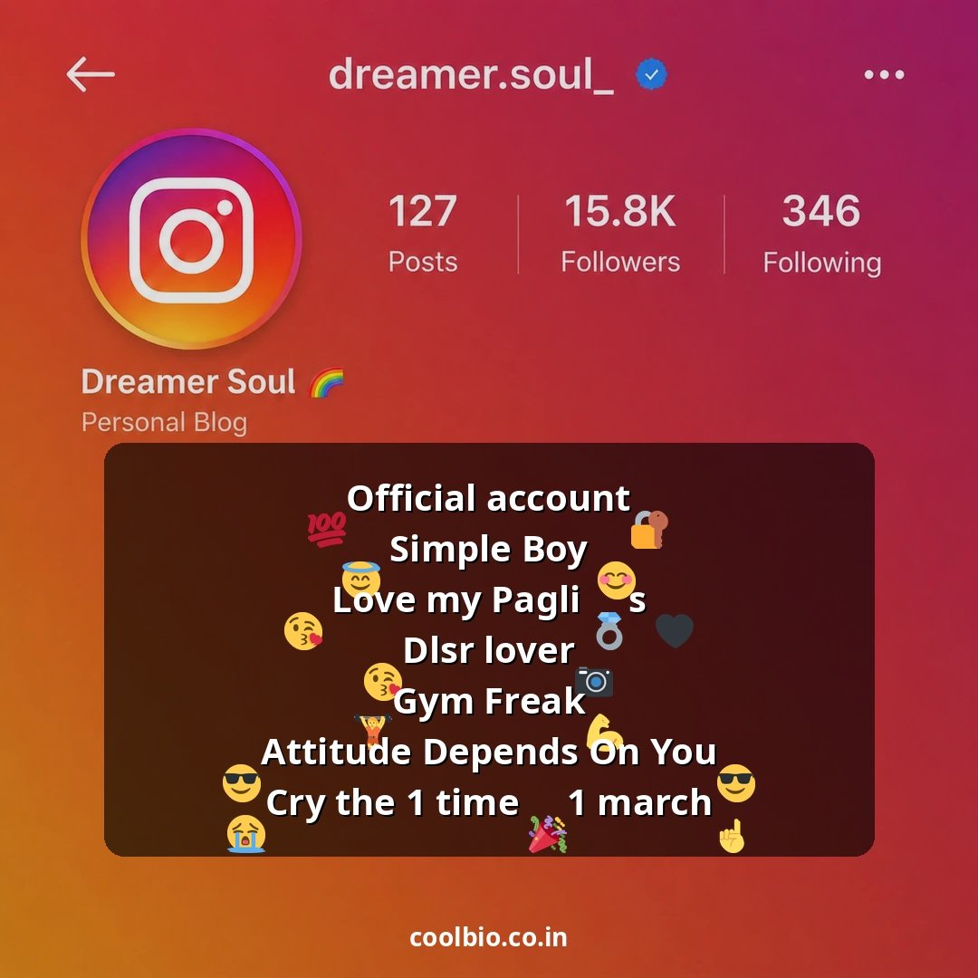 instagram me bio me kya likhe