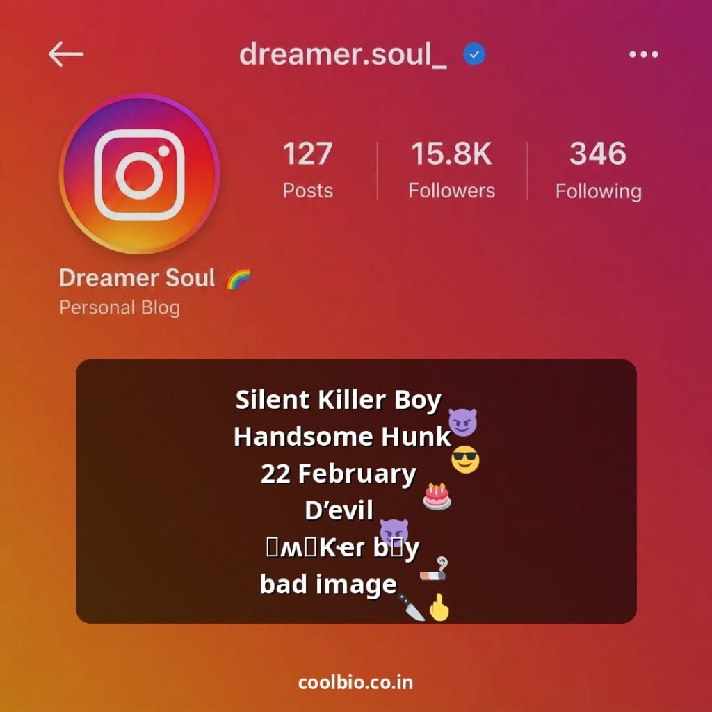 instagram me bio me kya likhe