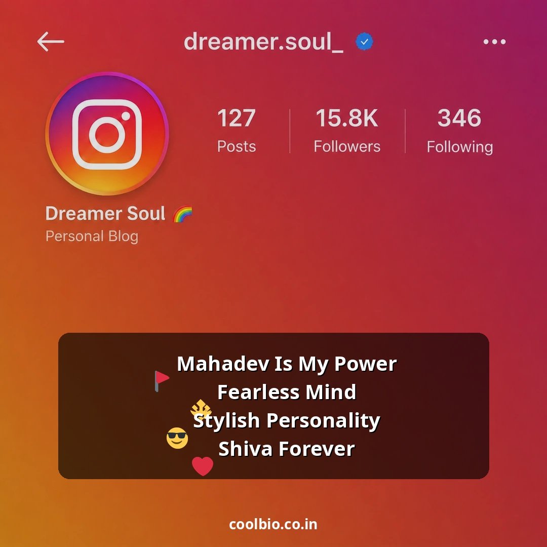 mahakal bio for instagram