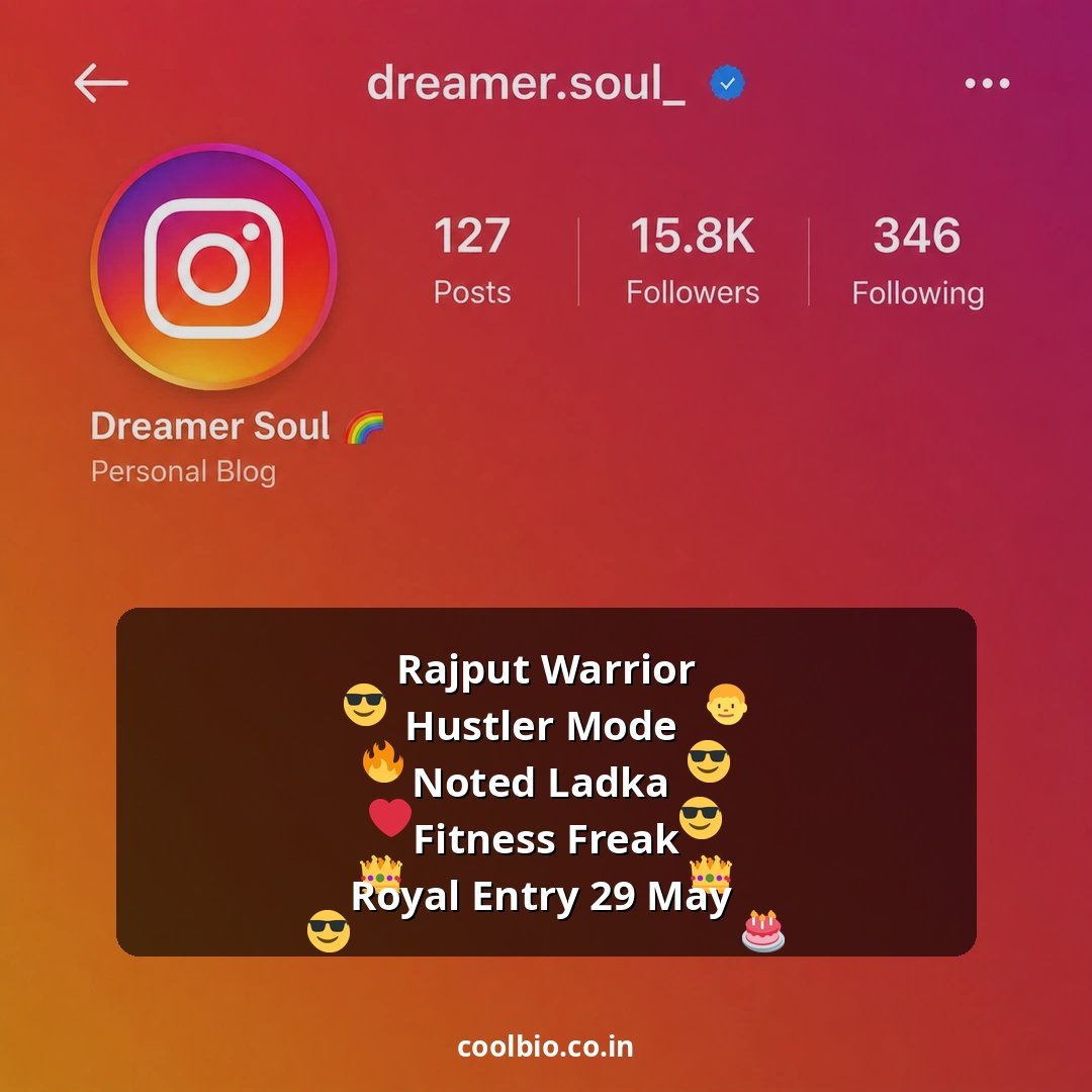 rajput bio for instagram