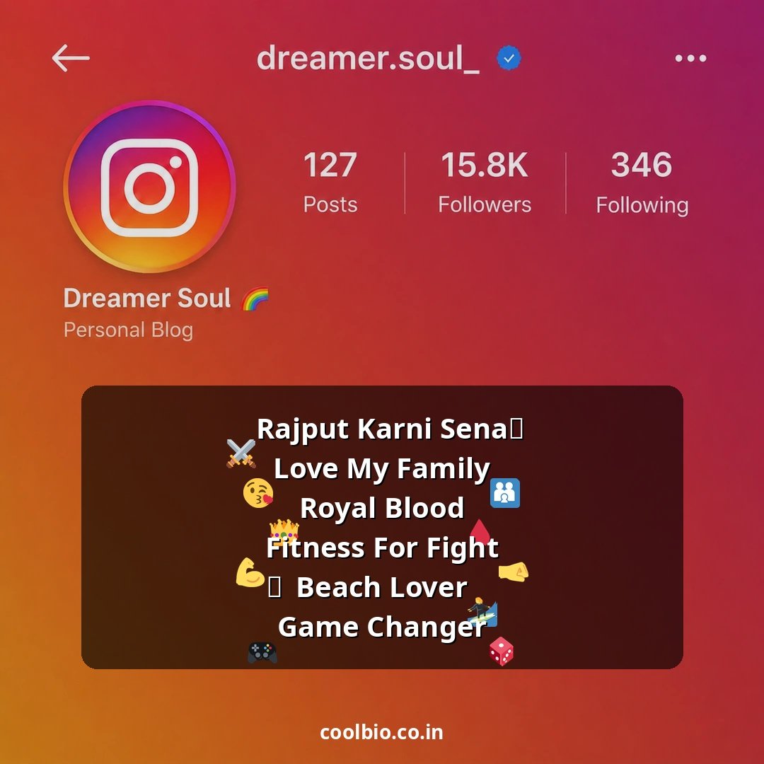 rajput bio for instagram