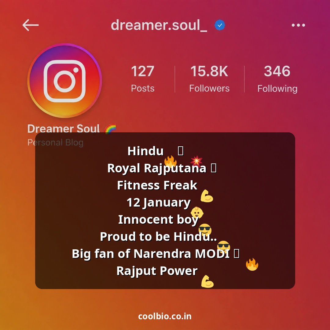 rajput bio for instagram