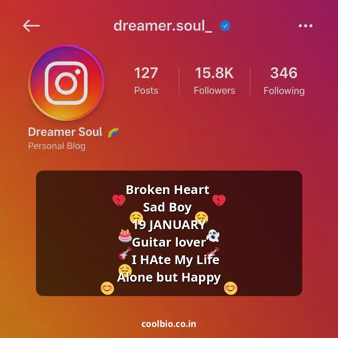 sad bio for instagram